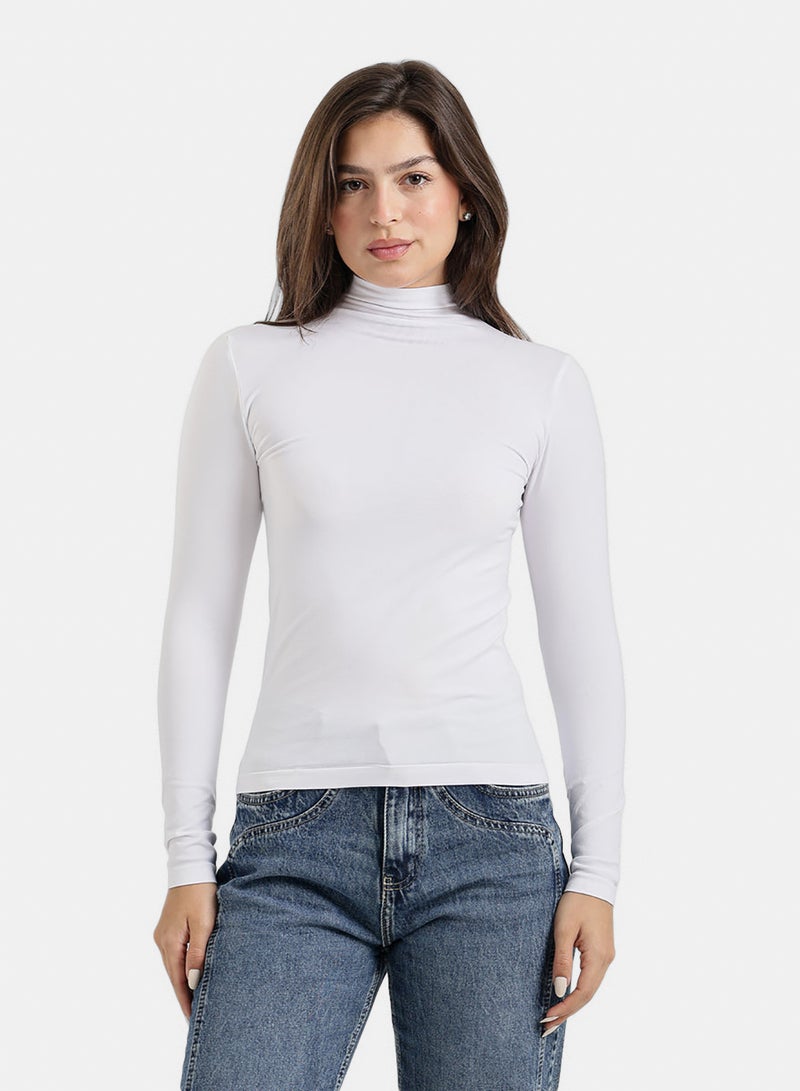 Carina Slim Fit High-Neck Top - Image 1
